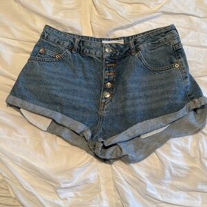 topshop jean shorts